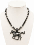 Silver Horse Necklace  image 0