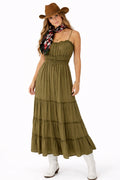 Olive Blooming Tree Dress image 0