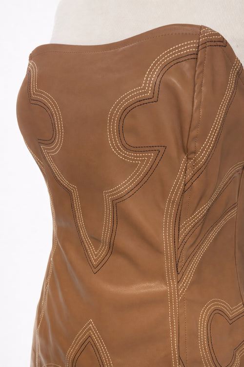 After 5 Fizz Faux Leather Mini Dress image 1