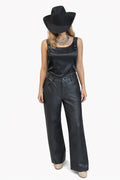 Heart Breaker Faux Leather Black Pant image 0