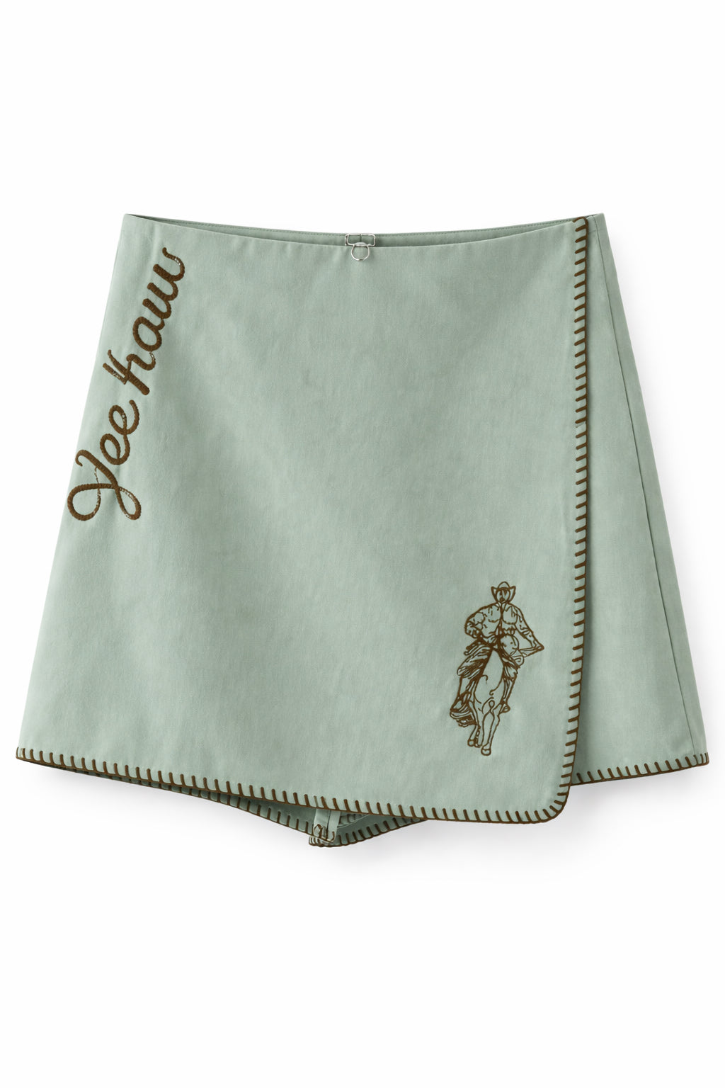 Mint To Be A Cowgirl Skort/ Black Stitch  image 1