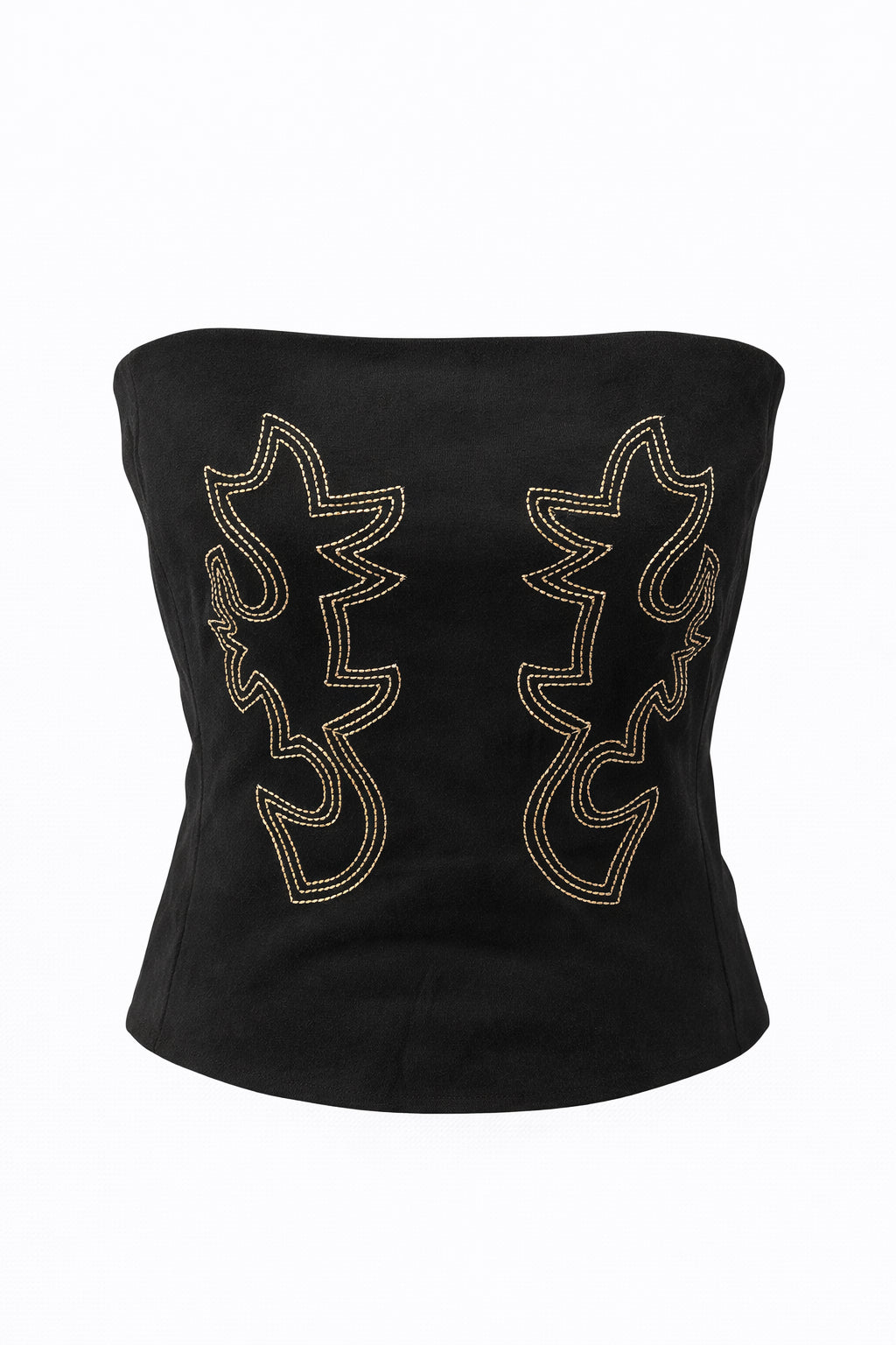 No Pressure Corset Top Black image 1