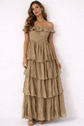 Island Escape Tiered Strapless Dress image 0