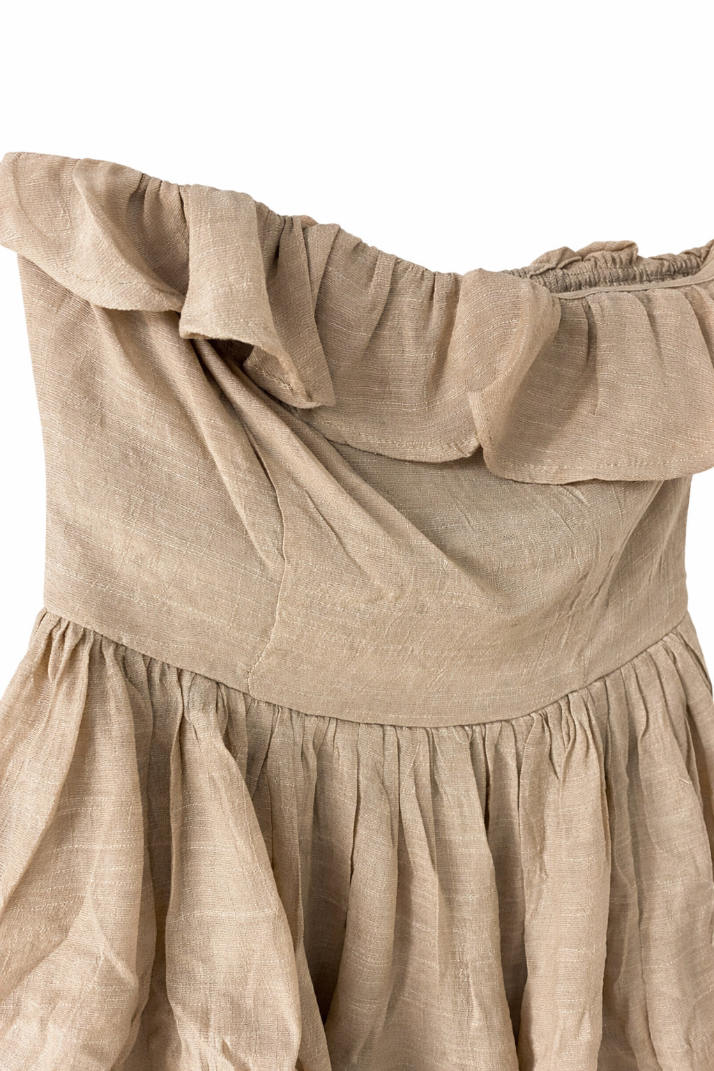 Island Escape Tiered Strapless Dress image 1