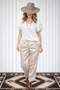 Style & Grace Ivory Sheer Blouse image 0