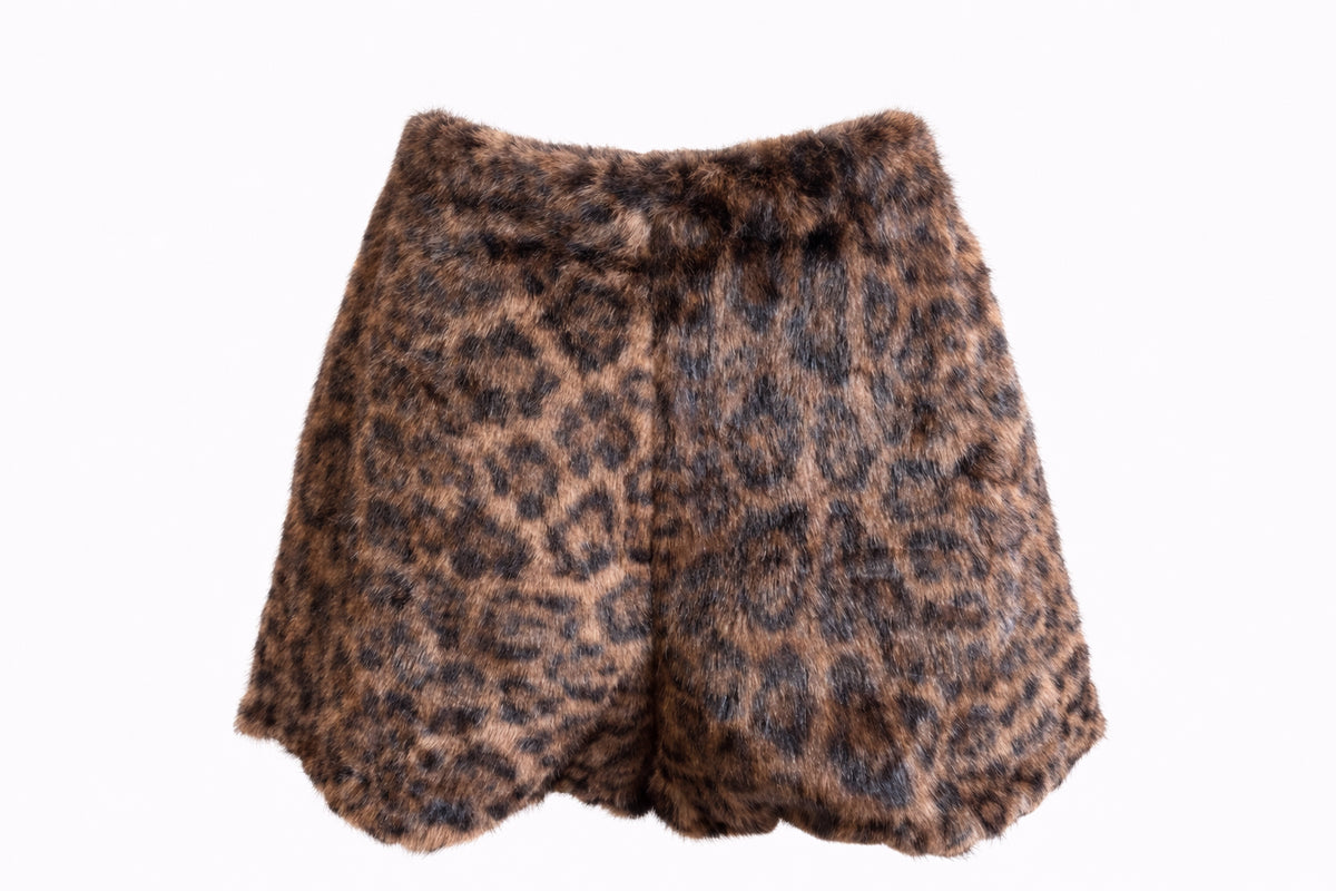 Sassy Catwalk Leopard Fur Shorts image 1