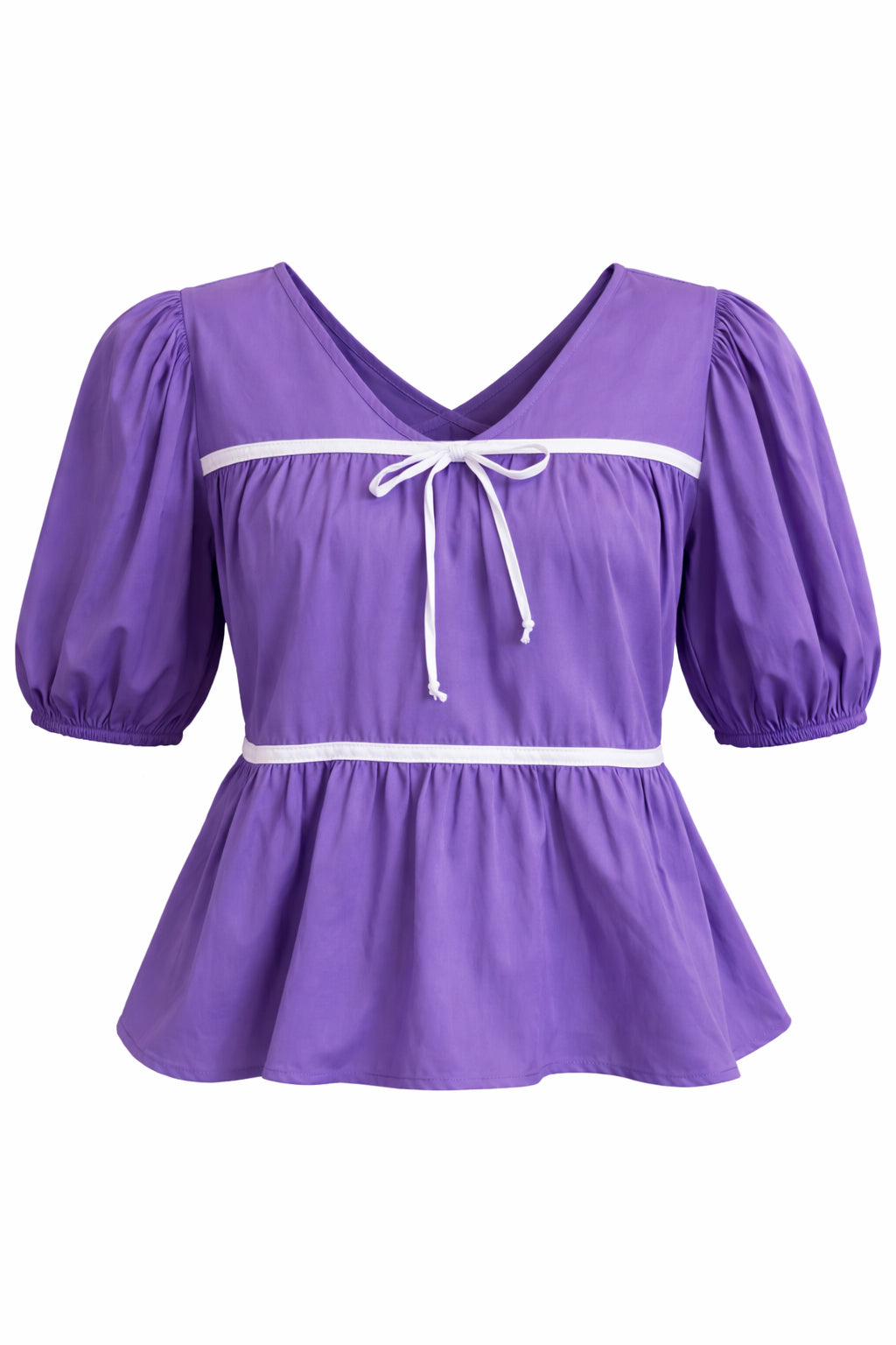 Brighten The Day Purple Babydoll Top  image 1