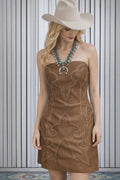 After 5 Fizz Faux Leather Mini Dress image 0