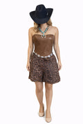 Sassy Catwalk Leopard Fur Shorts image 0