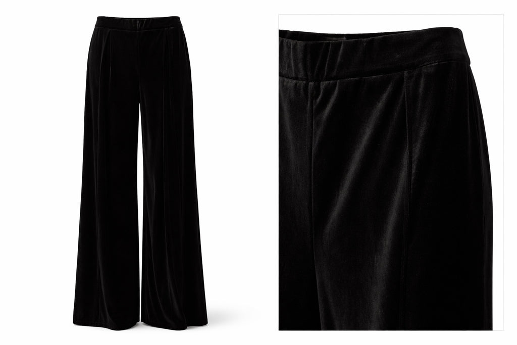 Midnight Magic Black Velvet Pants  image 0