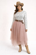 Linda Mauve Tulle Skirt image 0