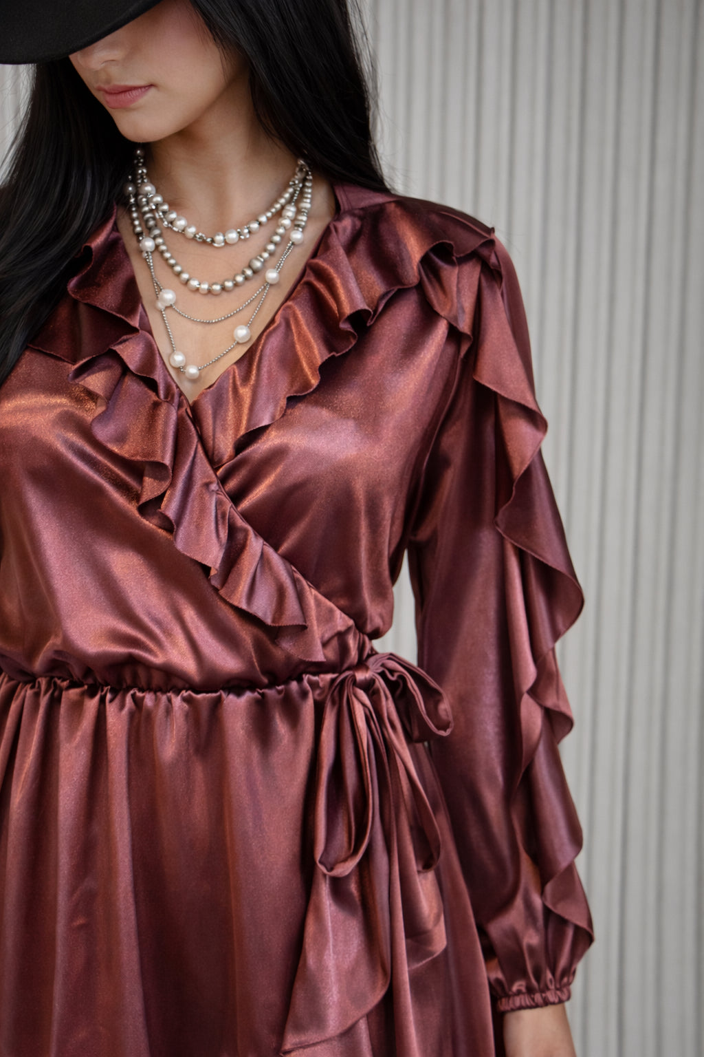Espresso Martini Satin Dress image 2