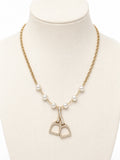 Gold Stirrups Necklace  image 0