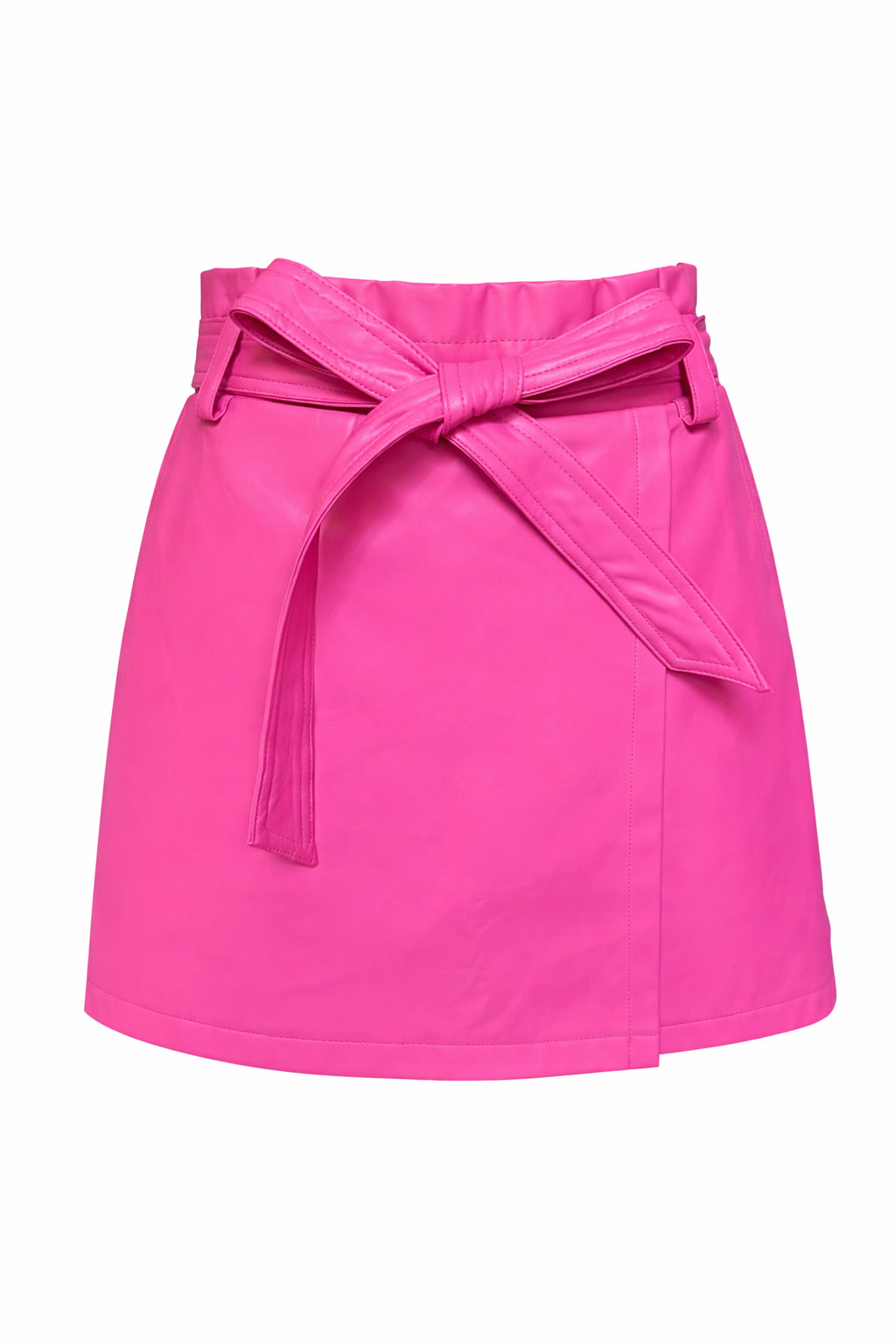 Fashion Walking Faux Leather Pink Skort  image 0