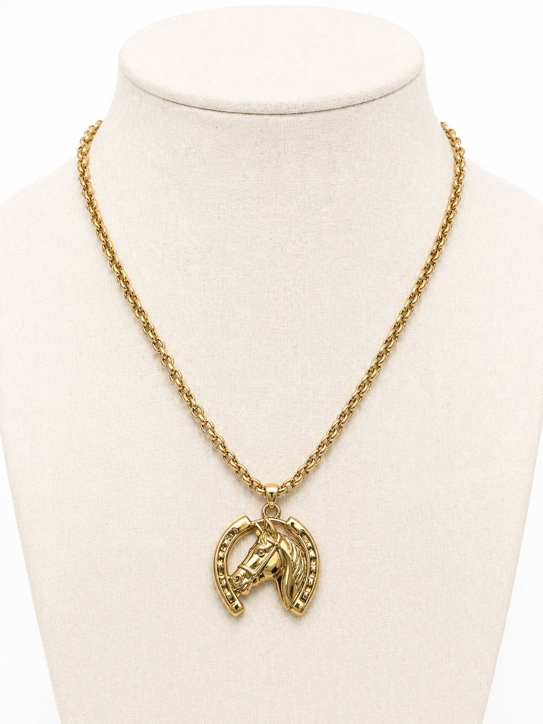 Gold Horse Chain Necklace  image 0