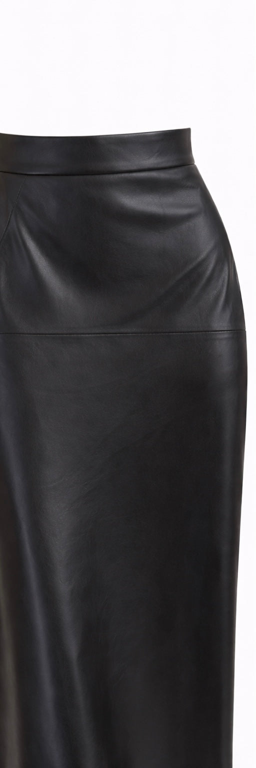 Petal to the Metal Faux Leather Skirt  image 1