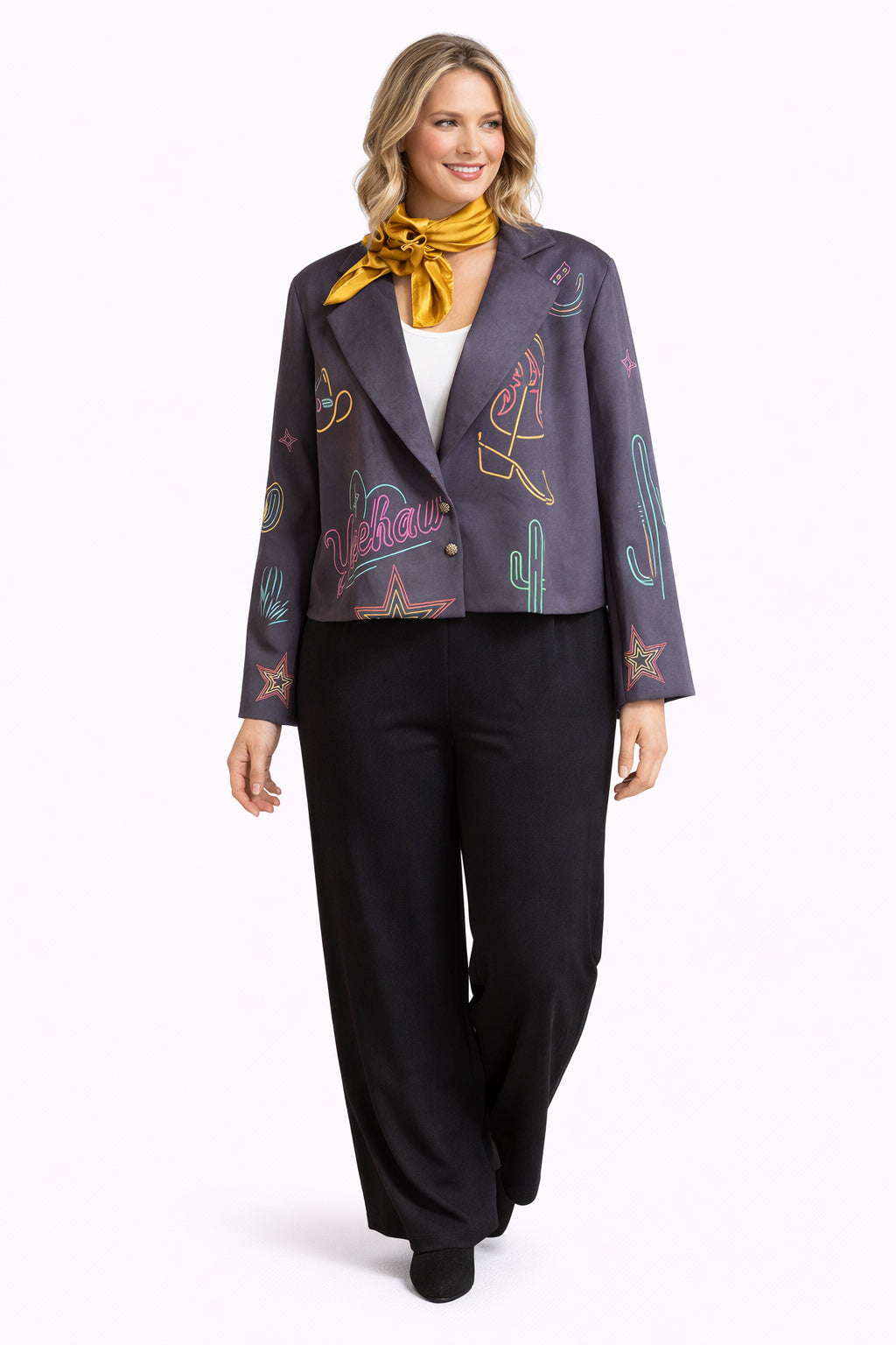 Under The Neons Suede Blazer  image 0