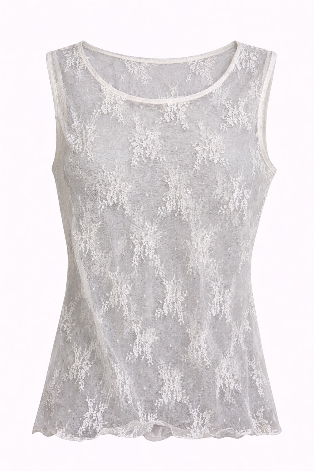 Bad at Being Fabulous White Lace Top image 0