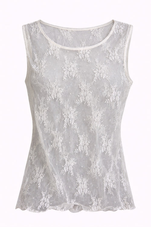 Bad at Being Fabulous White Lace Top image 0