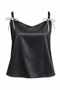 Oh My Darling Black Satin Tank image 0