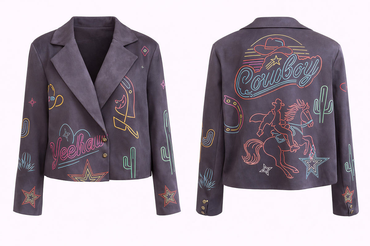Under The Neons Suede Blazer  image 1