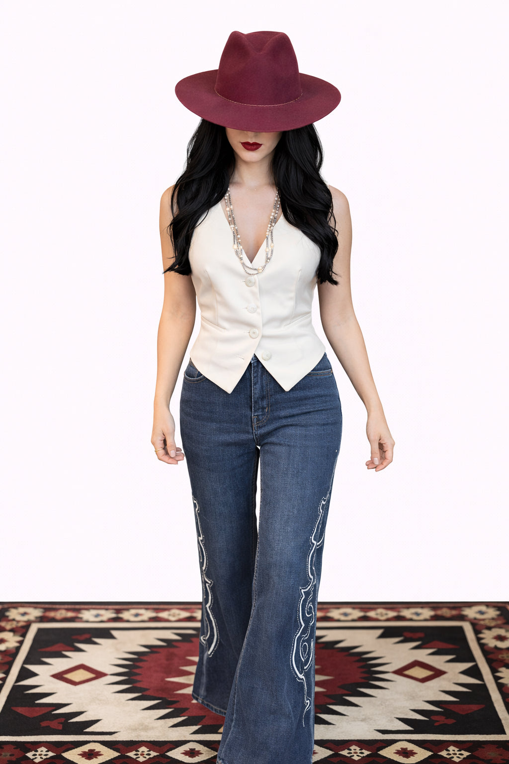 Built Different White Vest image 0