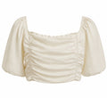 Love Shack Fancy White Crop Top image 0