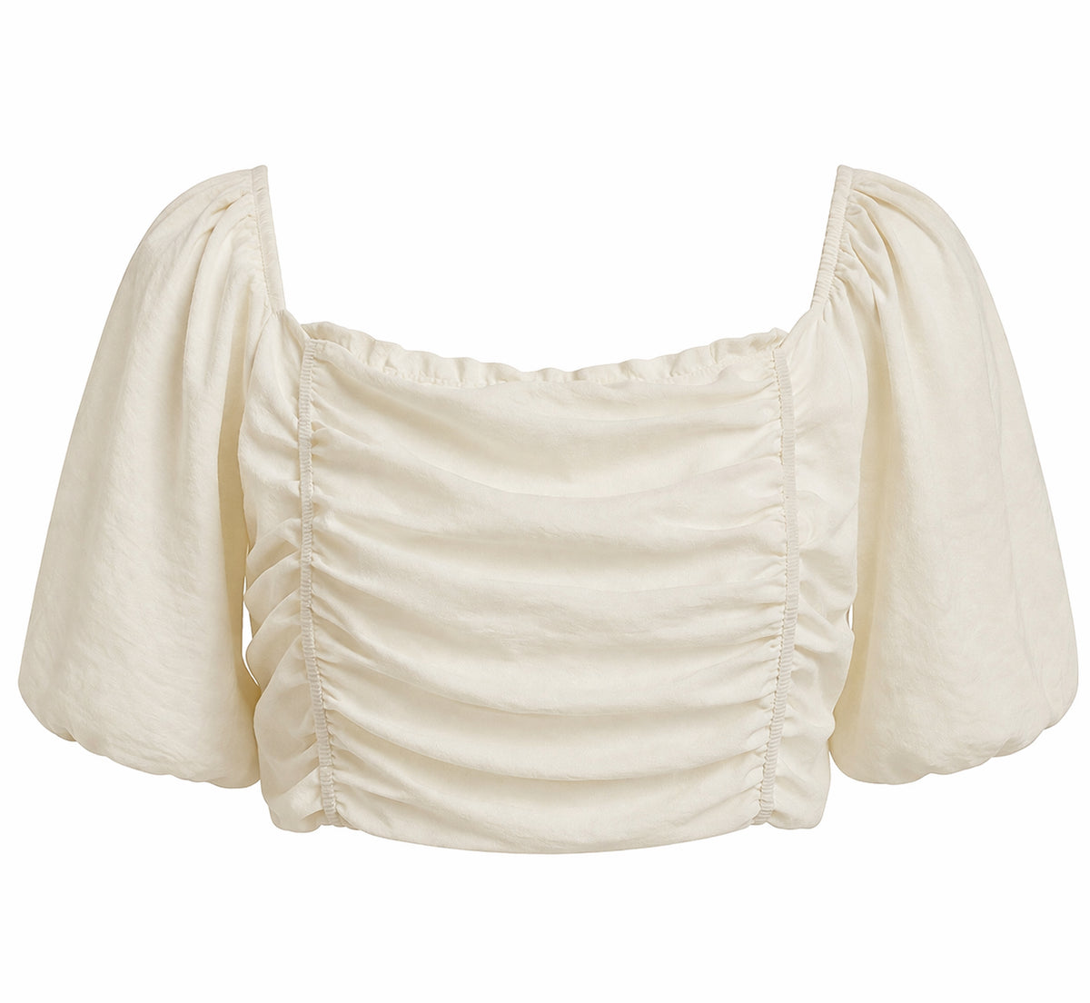 Love Shack Fancy White Crop Top image 0