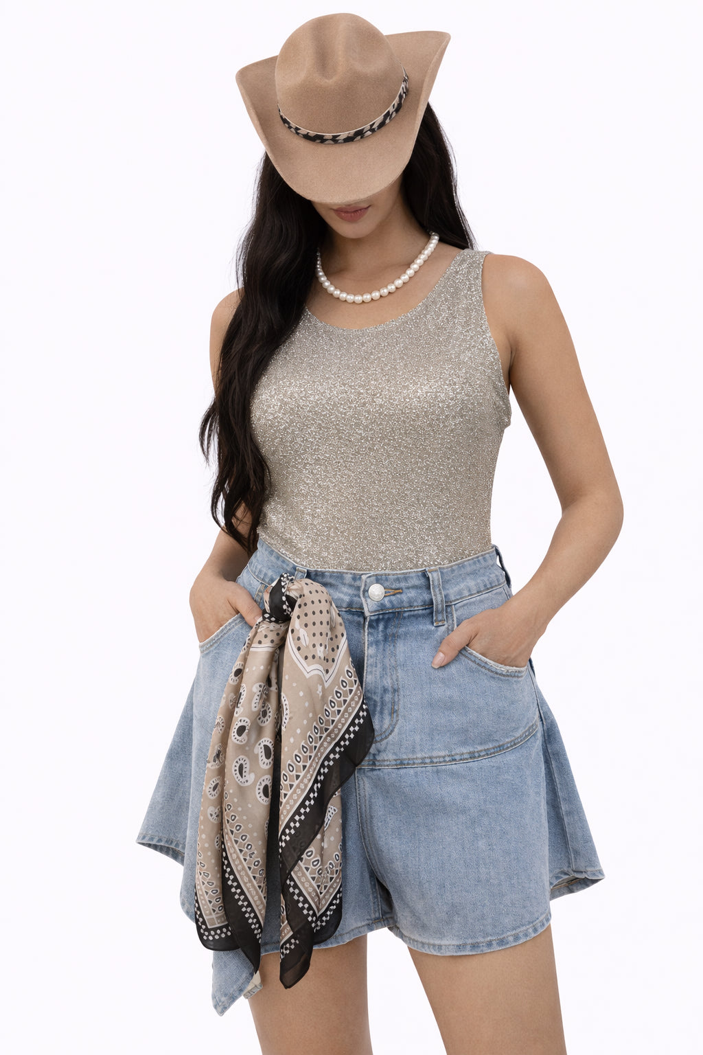 Stunt Double Shimmer Bodysuit image 0