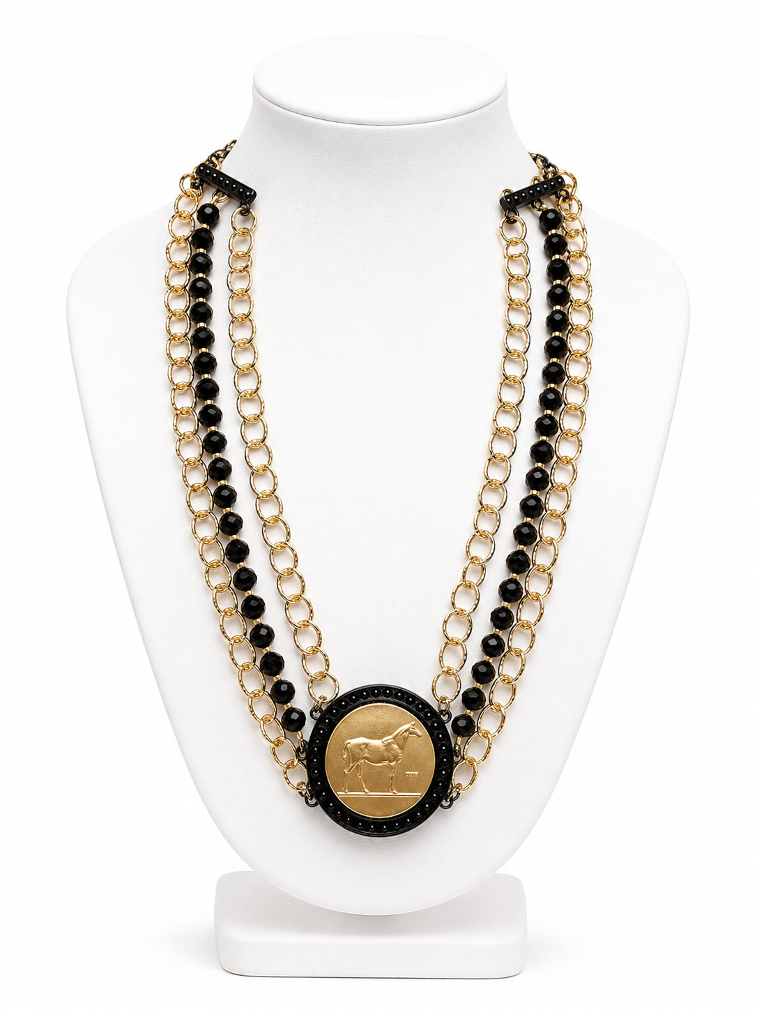 Black Stallion Reins Necklace  image 0