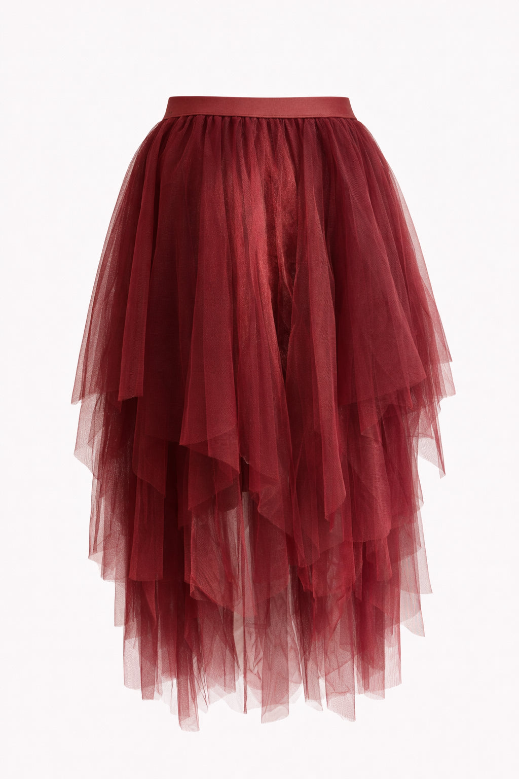 Linda Cranberry Tulle Skirt image 1