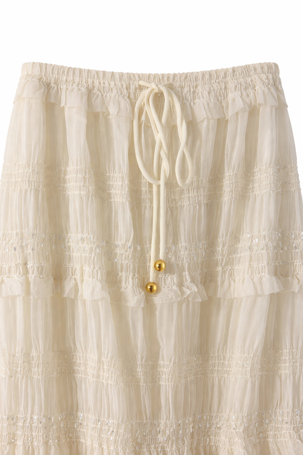 Fluffy Waves Ivory Lace Skirt image 1