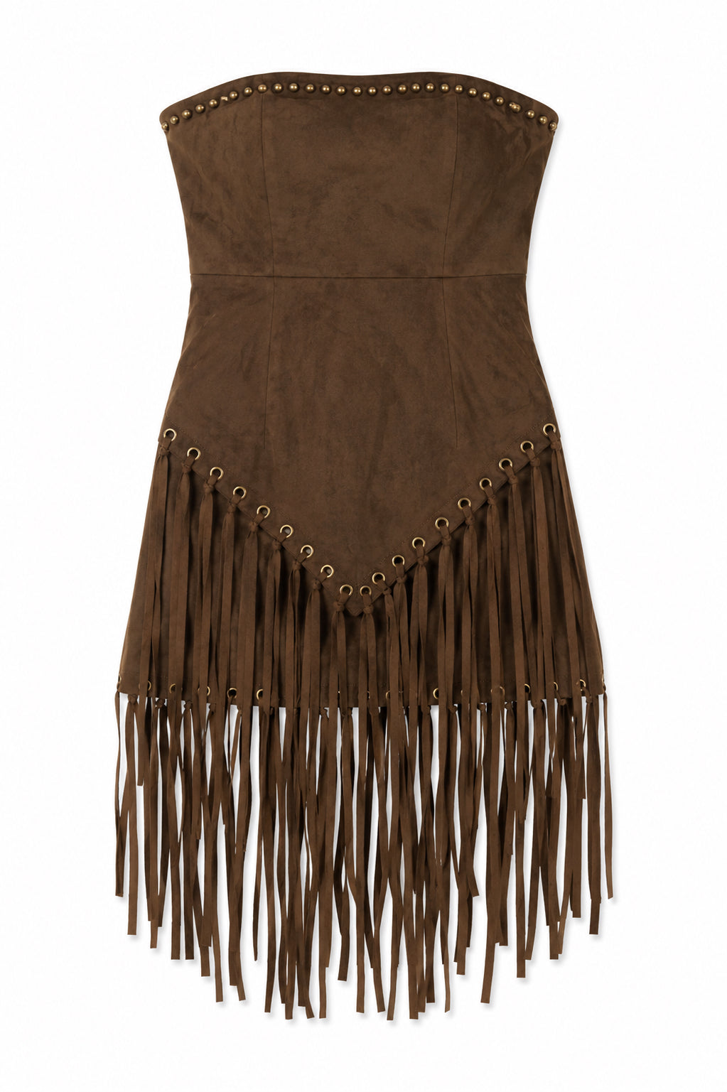 Do Not Disturb Fringe And Studded Dress  image 1
