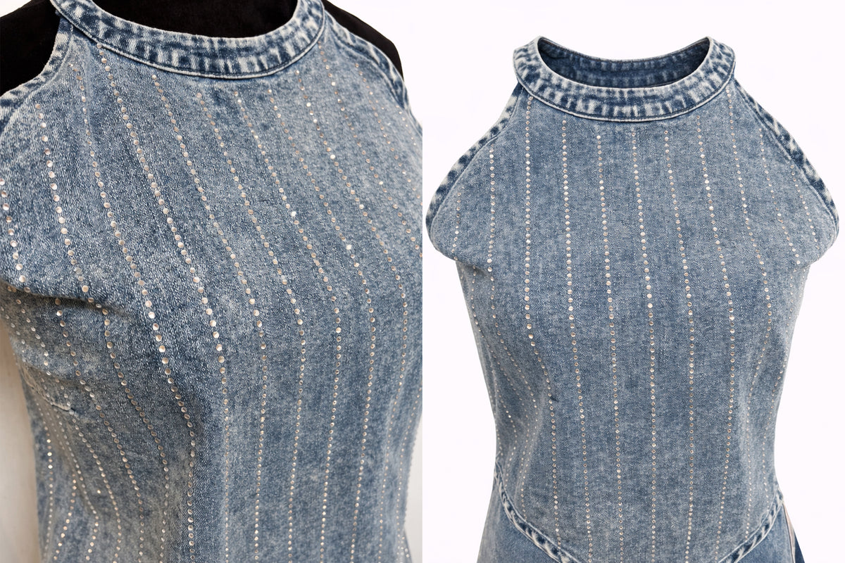 Doing My Thing Denim & Stones Top image 1