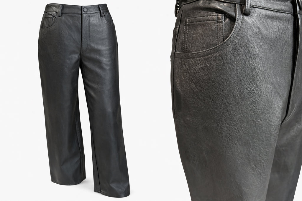 Heart Breaker Faux Leather Black Pant image 1