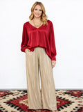 Oh Holly Burgundy Blouse  image 0