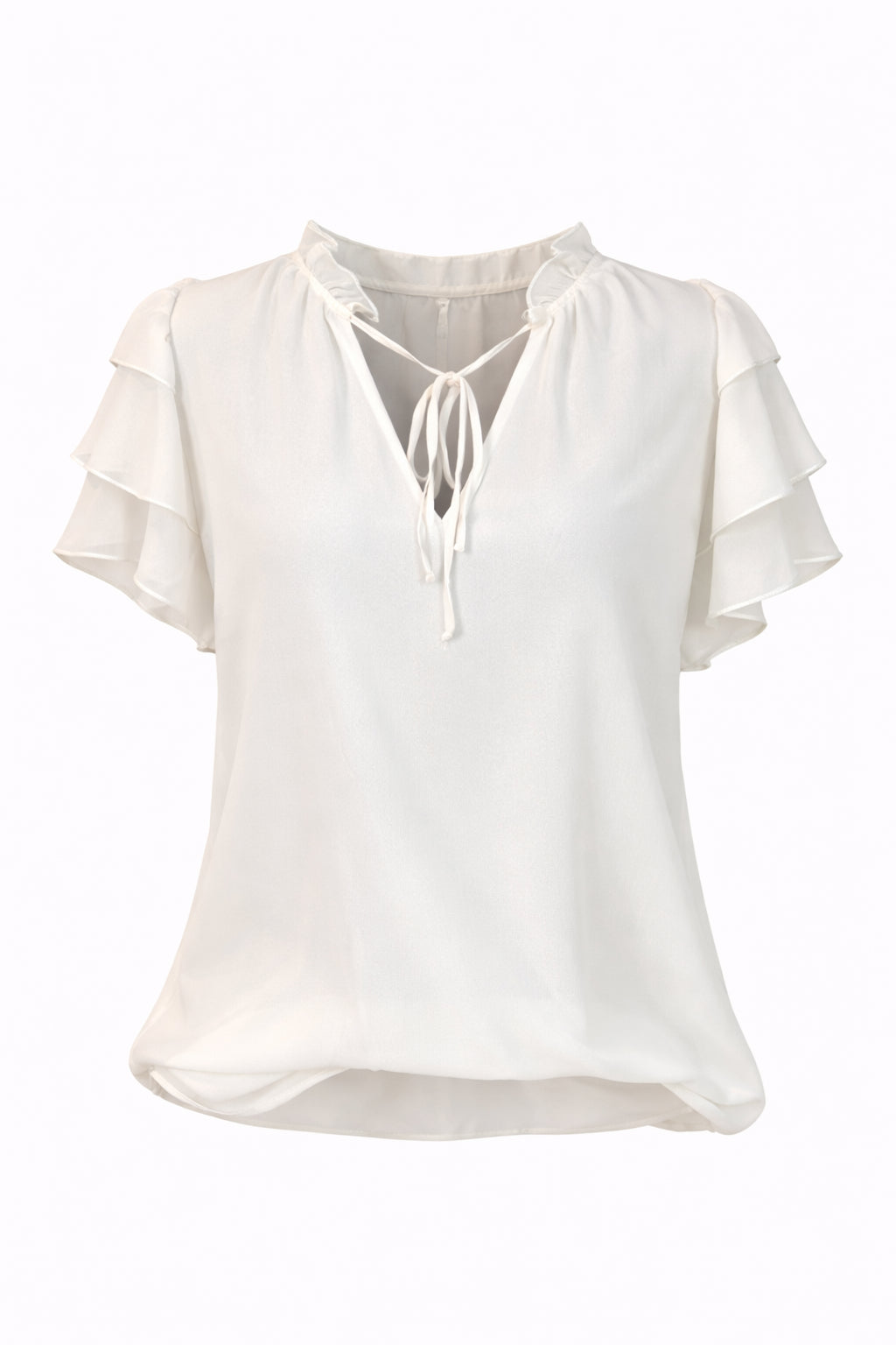 Style & Grace Ivory Sheer Blouse image 1