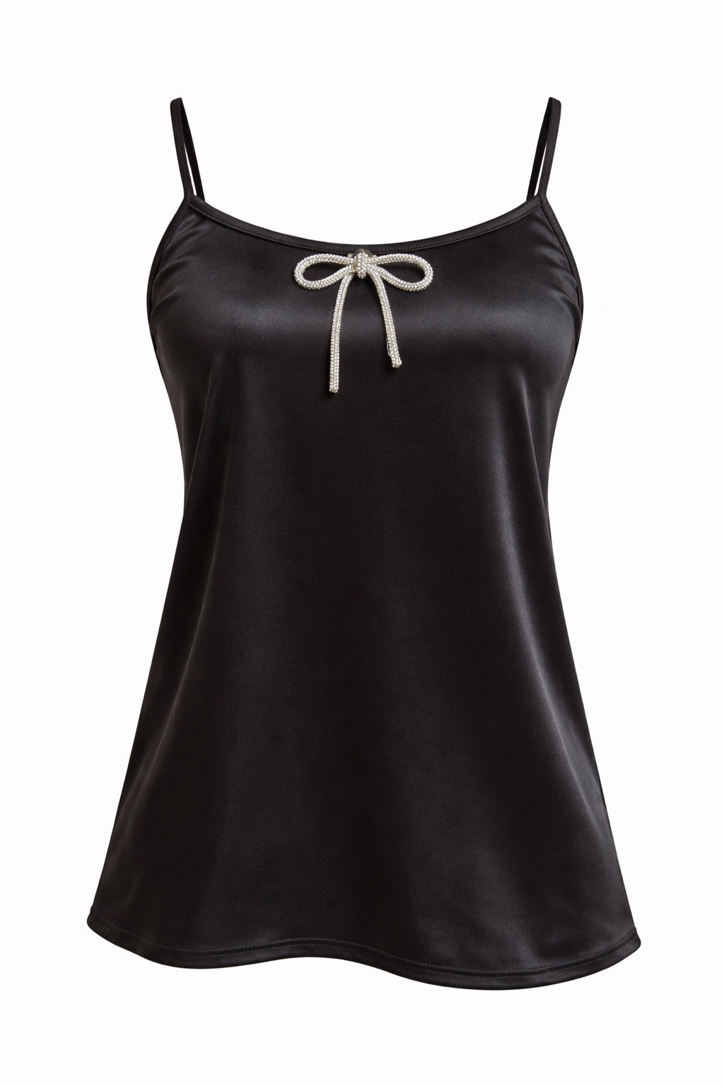Oh My Darling Black Satin Curvy  image 1