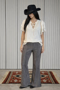 Smoking Gun Grey Suede Pant image 0