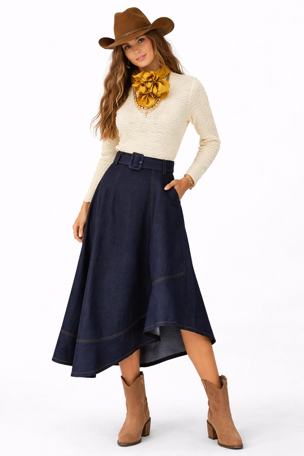 Paint Horse Praire Denim Maxi image 0